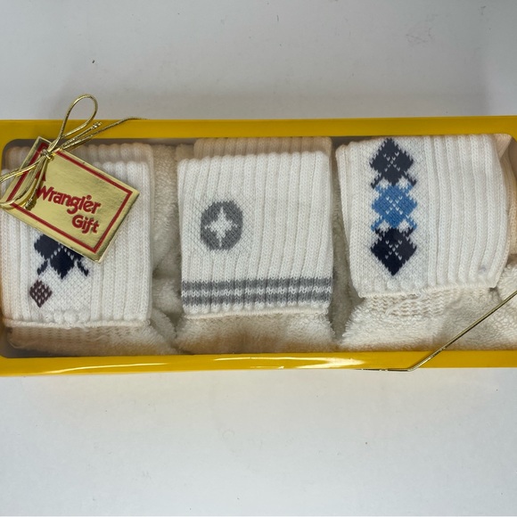 3 Pairs NOS Vintage 70's SPALDING Cuffed Anklet Socks Sz. 9 - 11 In Box - Picture 2 of 11